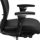 Black LeatherSoft |#| Intensive Use 300 lb. Rated Mid-Back Black LeatherSoft Multifunction Chair