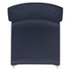 Navy |#| Home and Office Navy Full Back Stack Chair with Gray Frame - Guest Chair