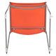 Orange |#| Home and Office Orange Full Back Stack Chair with Gray Frame - Guest Chair