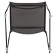 Gray |#| Home and Office Gray Full Back Stack Chair with Black Frame - Guest Chair