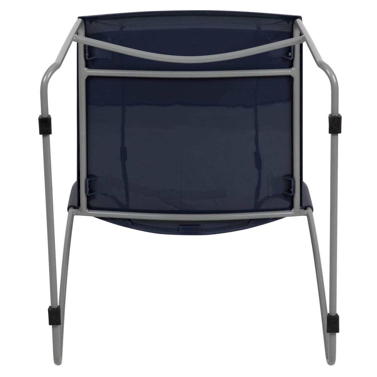 Navy |#| Home and Office Navy Sled Base Stack Chair with Air-Vent Back - Guest Chair