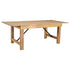 HERCULES Series 7' x 40" Rectangular Solid Pine Folding Farm Table