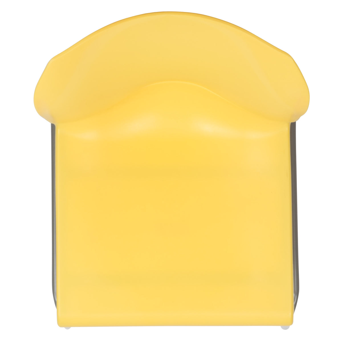 Yellow |#| Home and Office Guest Chair Yellow Full Back Contoured Sled Base Stack Chair