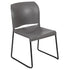 HERCULES Series 880 lb. Capacity Full Back Contoured Stack Chair with Powder Coated Sled Base