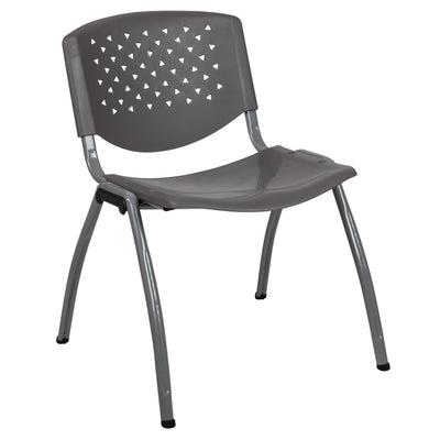 HERCULES Series 880 lb. Capacity Plastic Stack Chair with Powder Coated Frame