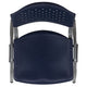 Navy |#| Home and Office Navy Plastic Stack Chair with Perforated Back - Guest Chair