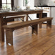 Antique Rustic |#| 8' x 12" Antique Rustic Solid Pine Folding Farm Bench with 3 Legs
