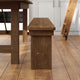 Antique Rustic |#| 8' x 12" Antique Rustic Solid Pine Folding Farm Bench with 3 Legs