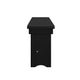 Black Wash |#| 8' x 12" Antique Solid Pine Farmhouse Folding Bench in Black Wash