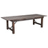 HERCULES Series 9' x 40" Rectangular Solid Pine Folding Farm Table