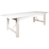 HERCULES Series 9' x 40" Rectangular Solid Pine Folding Farm Table