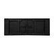 Black Wash |#| 9' x 40" Rectangular Rustic Solid Pine Farmhouse Folding Table in Black Wash