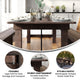 Mahogany |#| 9' x 40" Rectangular Antique Rustic Mahogany Solid Pine Folding Farm Table