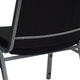 Black |#| Big & Tall 1000 lb. Rated Black Fabric Stack Chair - Reception Seating
