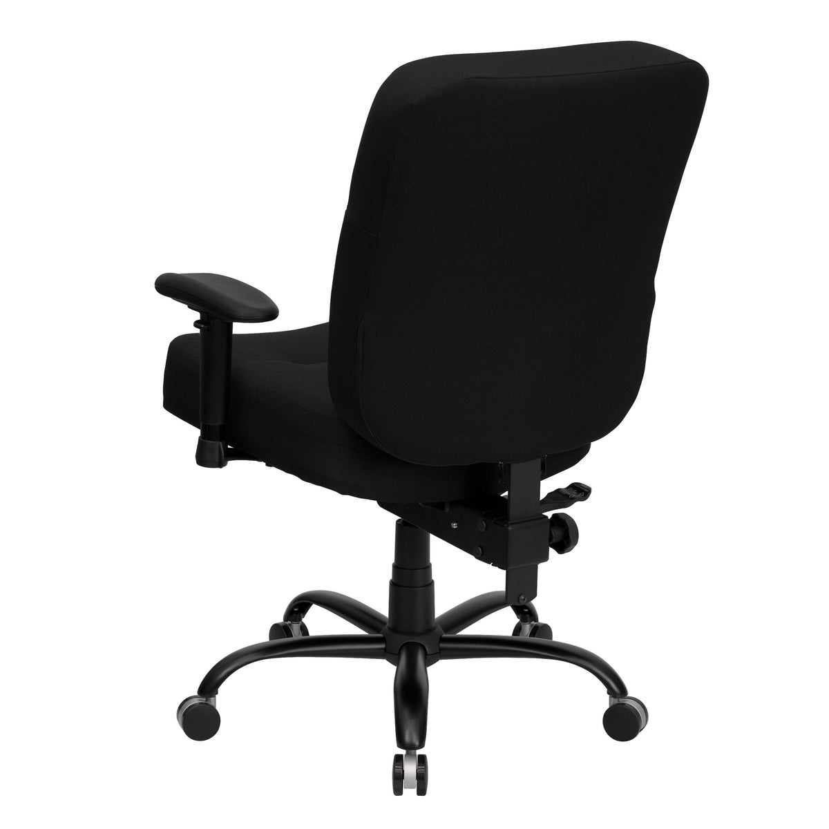 Black Fabric |#| Big & Tall 400 lb. Rated High Back Black Fabric Swivel Ergonomic Office Chair