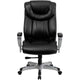 Black LeatherSoft |#| Big & Tall 400 lb. Rated High Back Black LeatherSoft Executive Office Chair