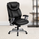 Black LeatherSoft |#| Big & Tall 400 lb. Rated High Back Black LeatherSoft Executive Office Chair