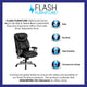 Black LeatherSoft |#| Big & Tall 400 lb. Rated High Back Black LeatherSoft Executive Office Chair