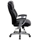 Black LeatherSoft |#| Big & Tall 400 lb. Rated High Back Black LeatherSoft Executive Office Chair