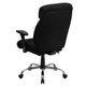 Black Fabric |#| Big & Tall 400 lb. Rated High Back Black Fabric Executive Ergonomic Chair