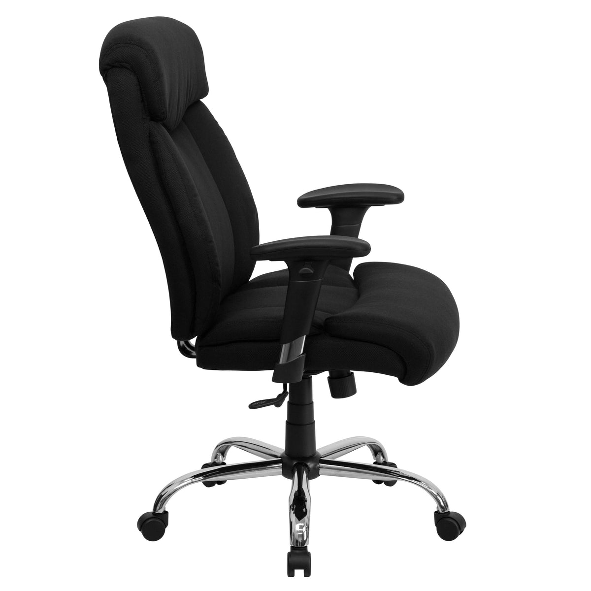 Black Fabric |#| Big & Tall 400 lb. Rated High Back Black Fabric Executive Ergonomic Chair