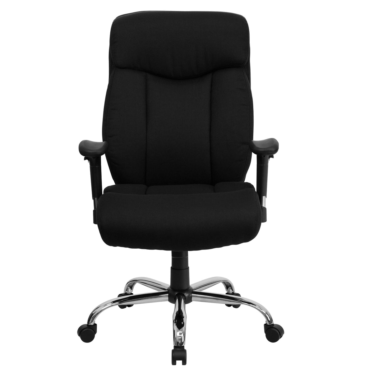 Black Fabric |#| Big & Tall 400 lb. Rated High Back Black Fabric Executive Ergonomic Chair