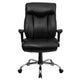 Black LeatherSoft |#| Big & Tall 400 lb. Rated High Back Black LeatherSoft Executive Office Chair