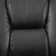 Big & Tall 400 lb. Rated Black LeatherSoft Chair w/Chrome Base & Adjustable Arms