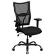 Big & Tall 400 lb. Rated Black Mesh Swivel Ergonomic Chair with Adjustable Arms