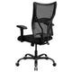 Big & Tall 400 lb. Rated Black Mesh Swivel Ergonomic Chair with Adjustable Arms