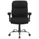 Black Fabric |#| Big & Tall 400 lb. Rated Mid-Back Black Fabric Ergonomic Task Office Chair