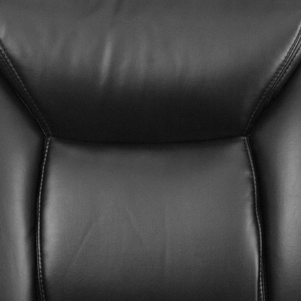 Black Fabric |#| Big & Tall 400 lb. Rated Mid-Back Black Fabric Swivel Ergonomic Office Chair