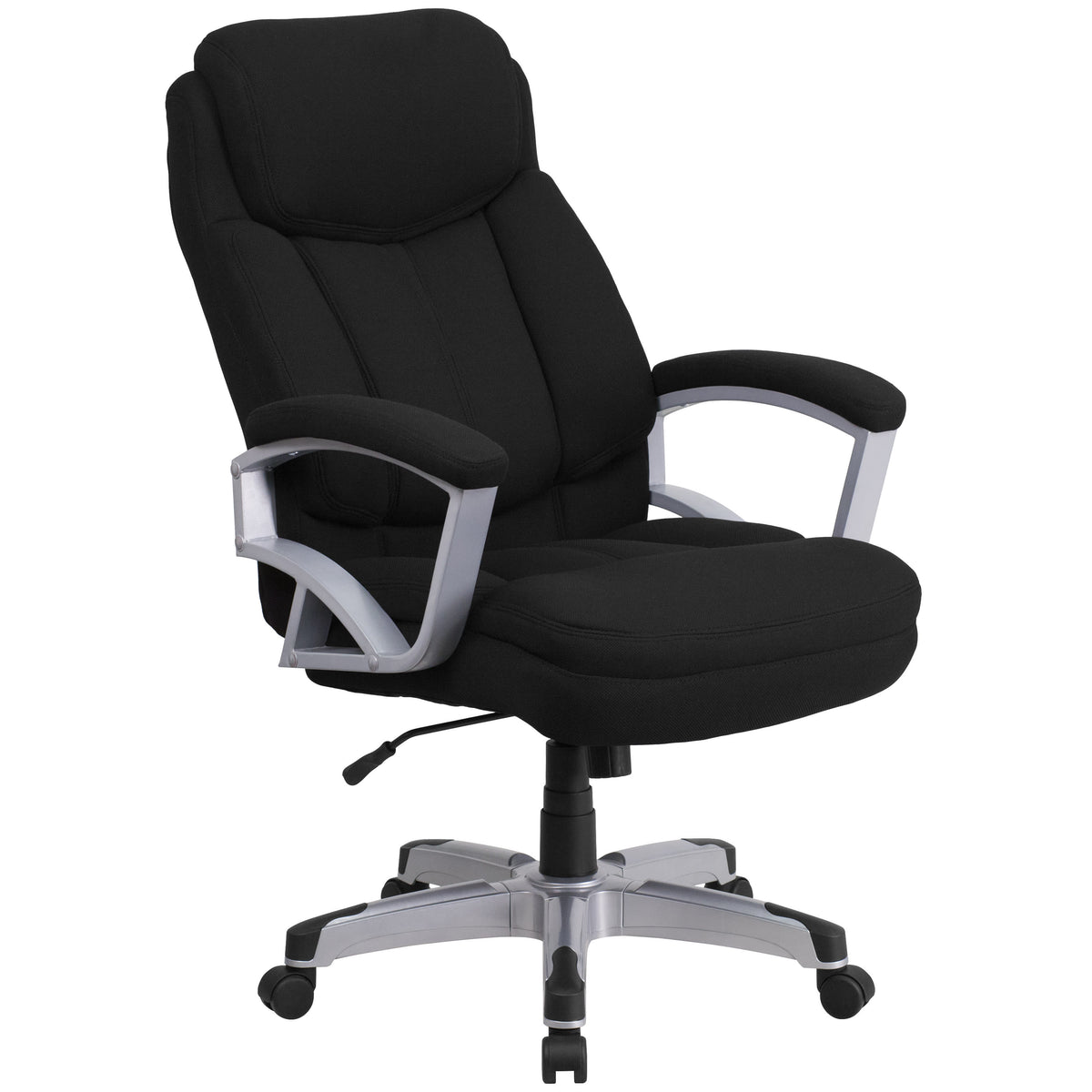 Black Fabric |#| Big & Tall 500 lb. Rated Black Fabric Executive Swivel Ergonomic Office Chair