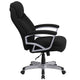 Black Fabric |#| Big & Tall 500 lb. Rated Black Fabric Executive Swivel Ergonomic Office Chair