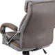 Taupe |#| Big & Tall 500 lb. Rated Taupe LeatherSoft Swivel Office Chair w/Extra Wide Seat