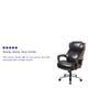 Brown |#| Big & Tall 500 lb. Rated Brown LeatherSoft Ergonomic Chair w/Adjustable Headrest