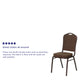 Black Vinyl/Silver Vein Frame |#| Crown Back Stacking Banquet Chair in Black Vinyl - Silver Vein Frame