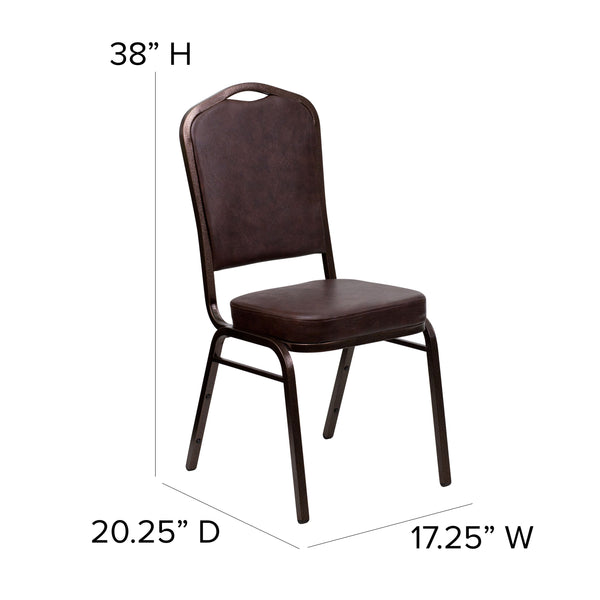 Black Fabric/Silver Frame |#| Crown Back Stacking Banquet Chair in Black Fabric - Silver Frame