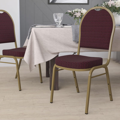 HERCULES Series Dome Back Stacking Banquet Chair