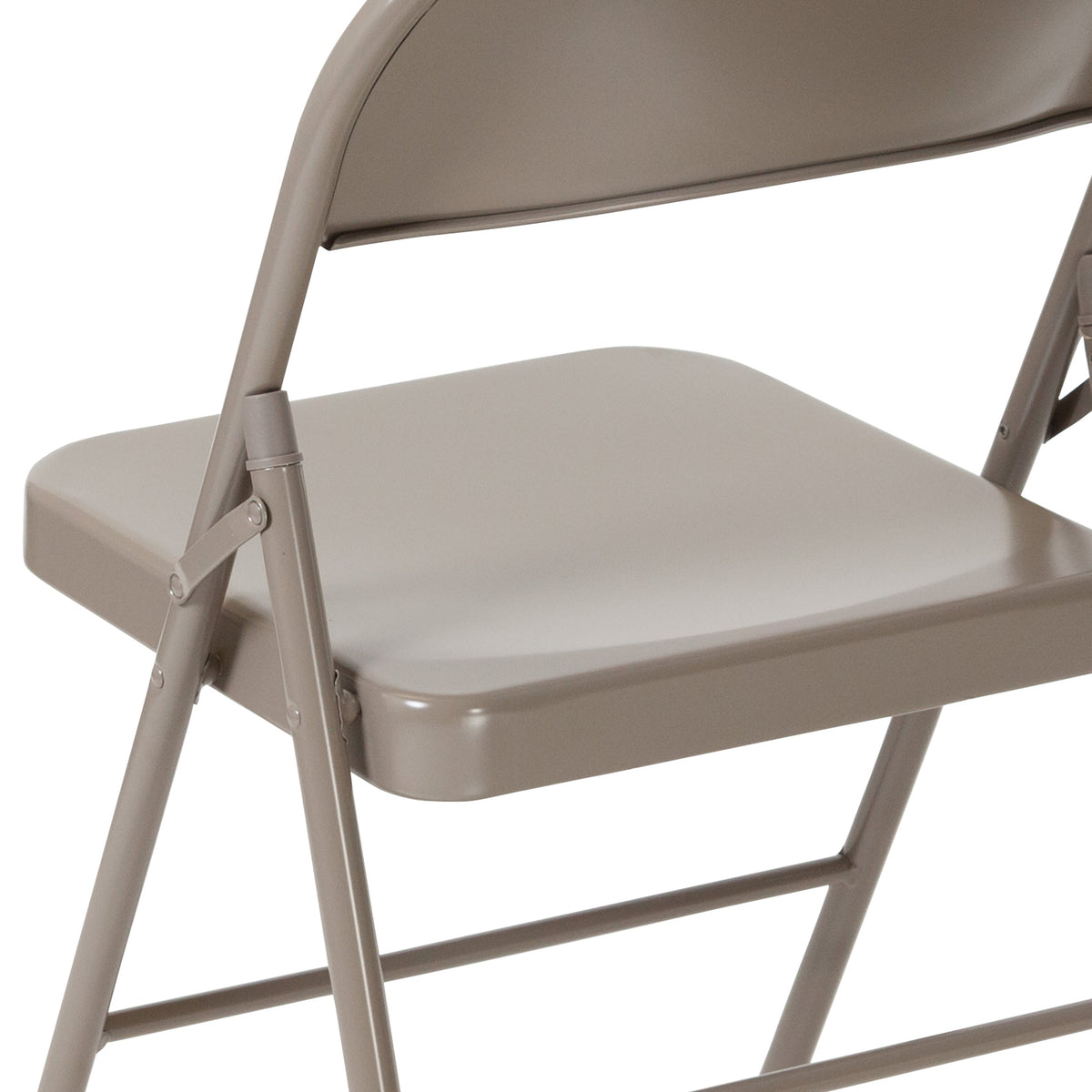 Gray |#| Double Braced Gray Metal Folding Chair - Event Chair - Portable Chair