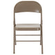 Gray |#| Double Braced Gray Metal Folding Chair - Event Chair - Portable Chair