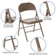 Beige |#| Double Braced Beige Metal Folding Chair - Event Chair - Portable Chair