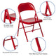 Red |#| Double Braced Red Metal Folding Chair - Event Chair - Portable Chair