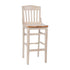 HERCULES Series Finished School House Back Wooden Restaurant Barstool