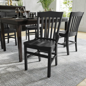 HERCULES Series Finished School House Back Wooden Restaurant Chair