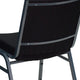 Black Patterned Fabric |#| Heavy Duty Black Dot Fabric Stack Chair - Reception Furniture