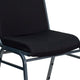 Black Patterned Fabric |#| Heavy Duty Black Dot Fabric Stack Chair - Reception Furniture