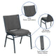 Gray Fabric |#| Heavy Duty Gray Fabric Stack Chair - Reception Furniture