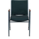 Green Patterned Fabric |#| Heavy Duty Green Patterned Fabric Stack Chair with Arms - Reception Furniture