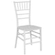 White |#| White Stackable Resin Chiavari Chair - Banquet and Event Furniture